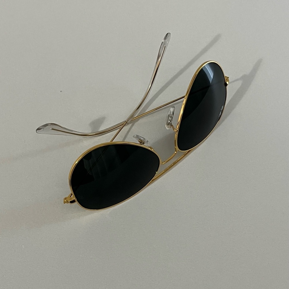 Ray Ban Gold Aviator Sunglasses Gafas Lentes